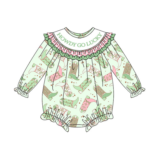 Pre order howdy go lucky cowgirl boots bubble