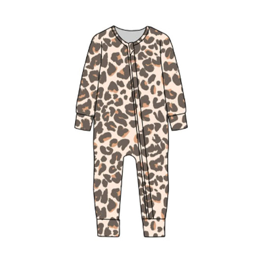 Pre order long sleeve leopard sleeper