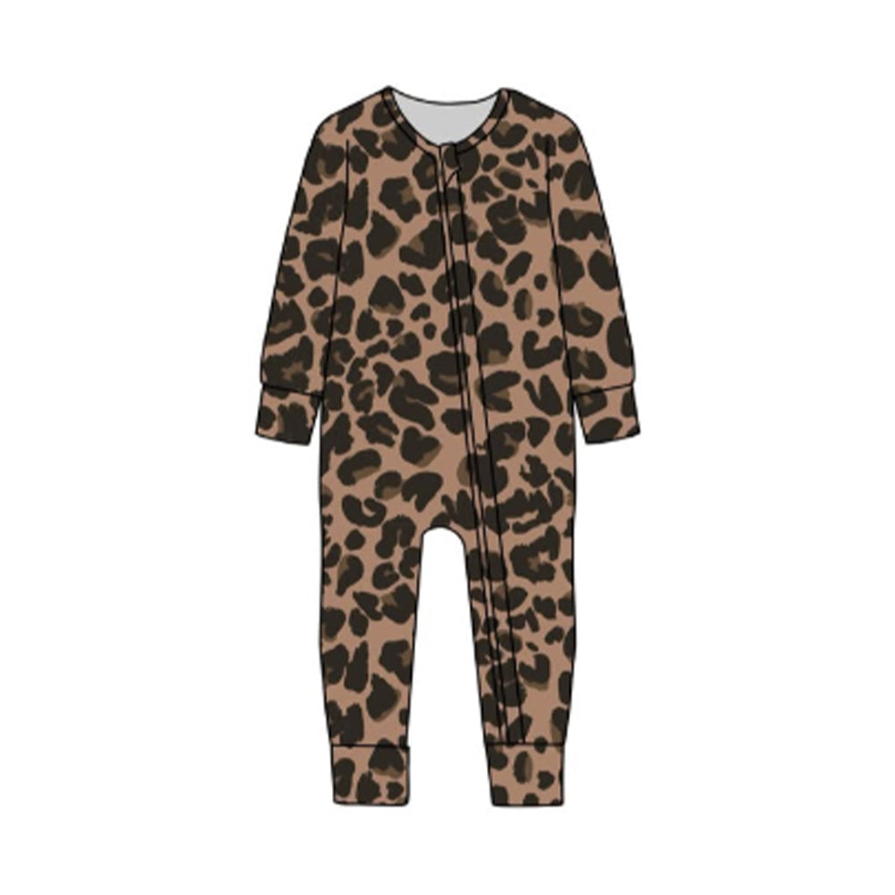 Pre order long sleeve leopard sleeper
