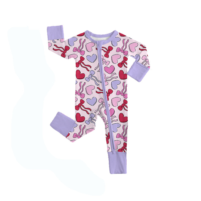 Pre order valentine's day baby girl sleeper