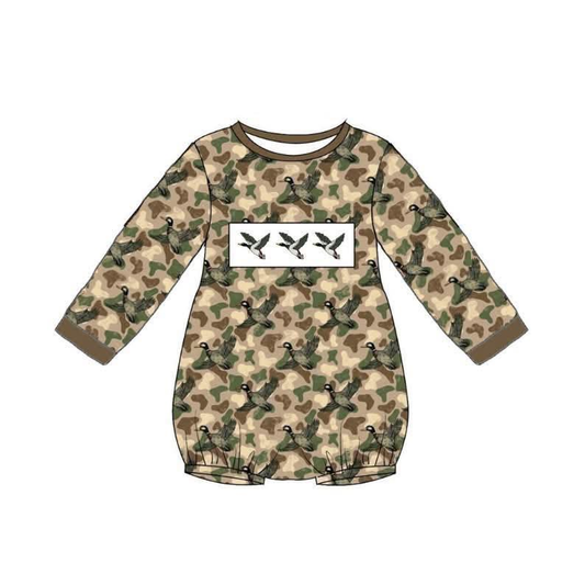 Pre order camo duck romper