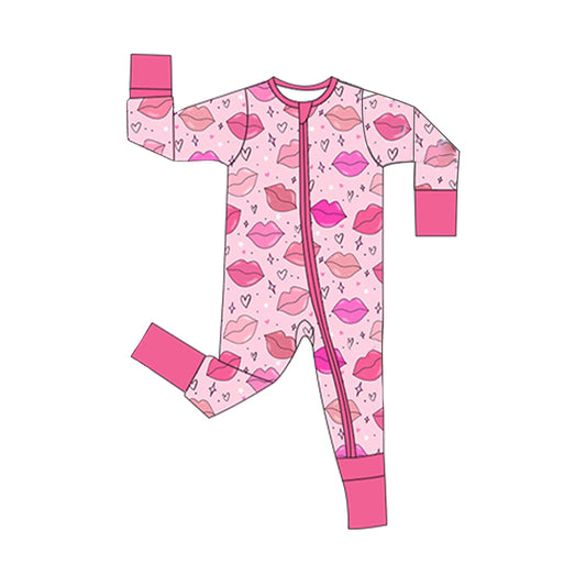 Pre order valentine's day zip sleeper baby clothes