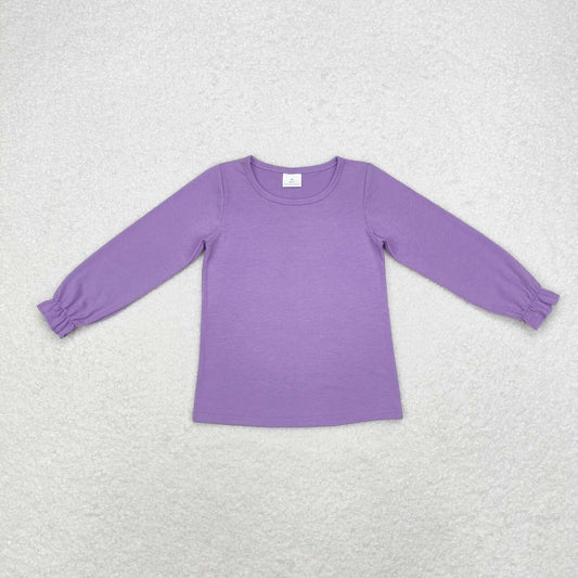 baby girl solid purple cotton shirt