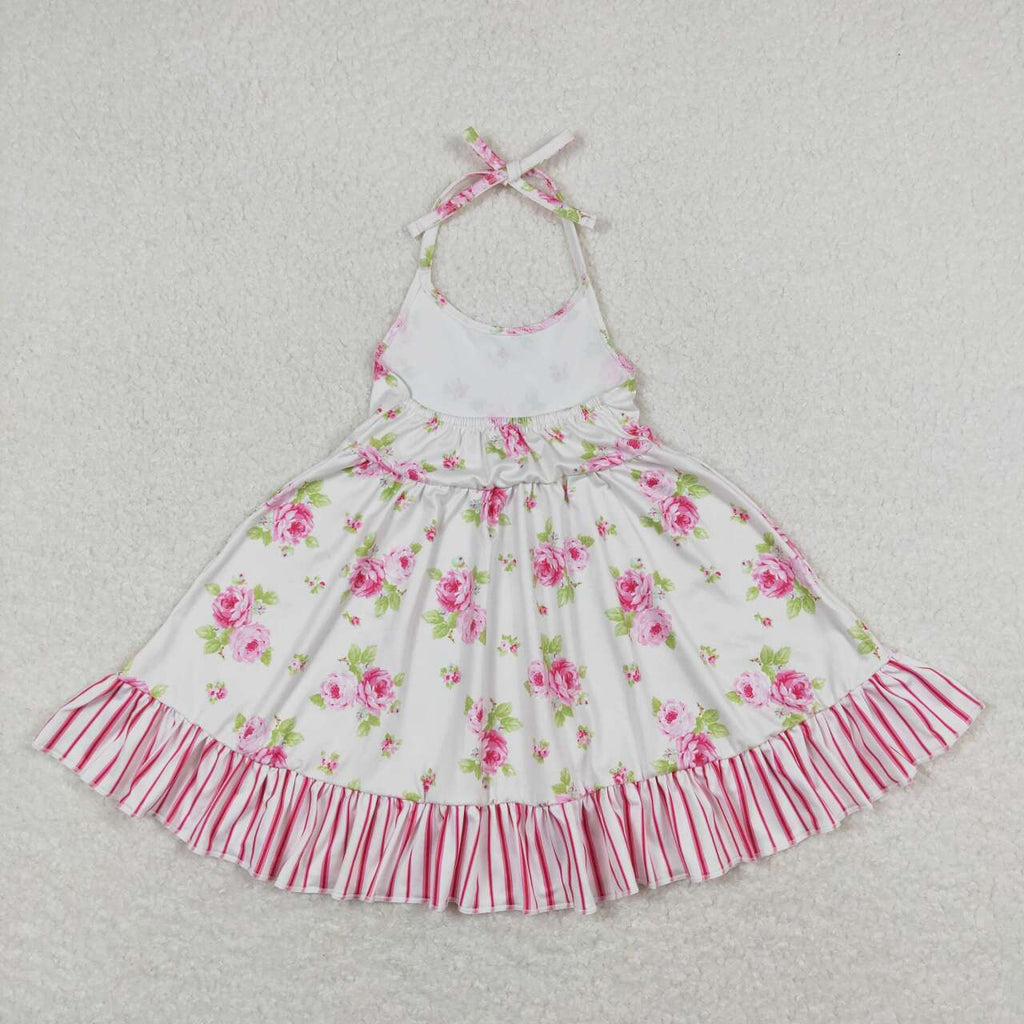 wholesale kids clothing girls daisy flower halt twirl dress