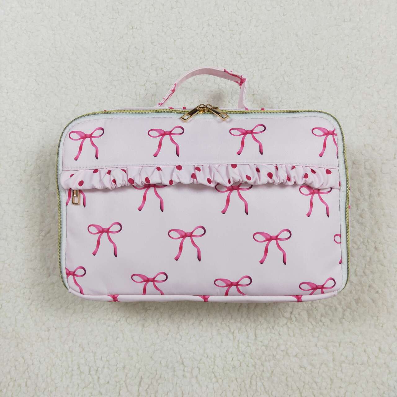 pink bows lunch box for baby girl