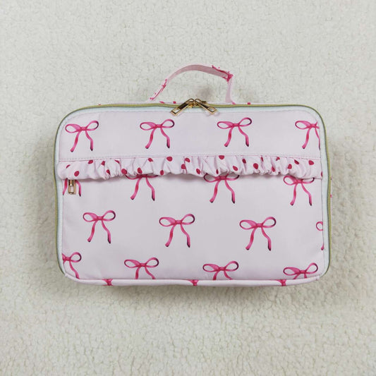 pink bows lunch box for baby girl