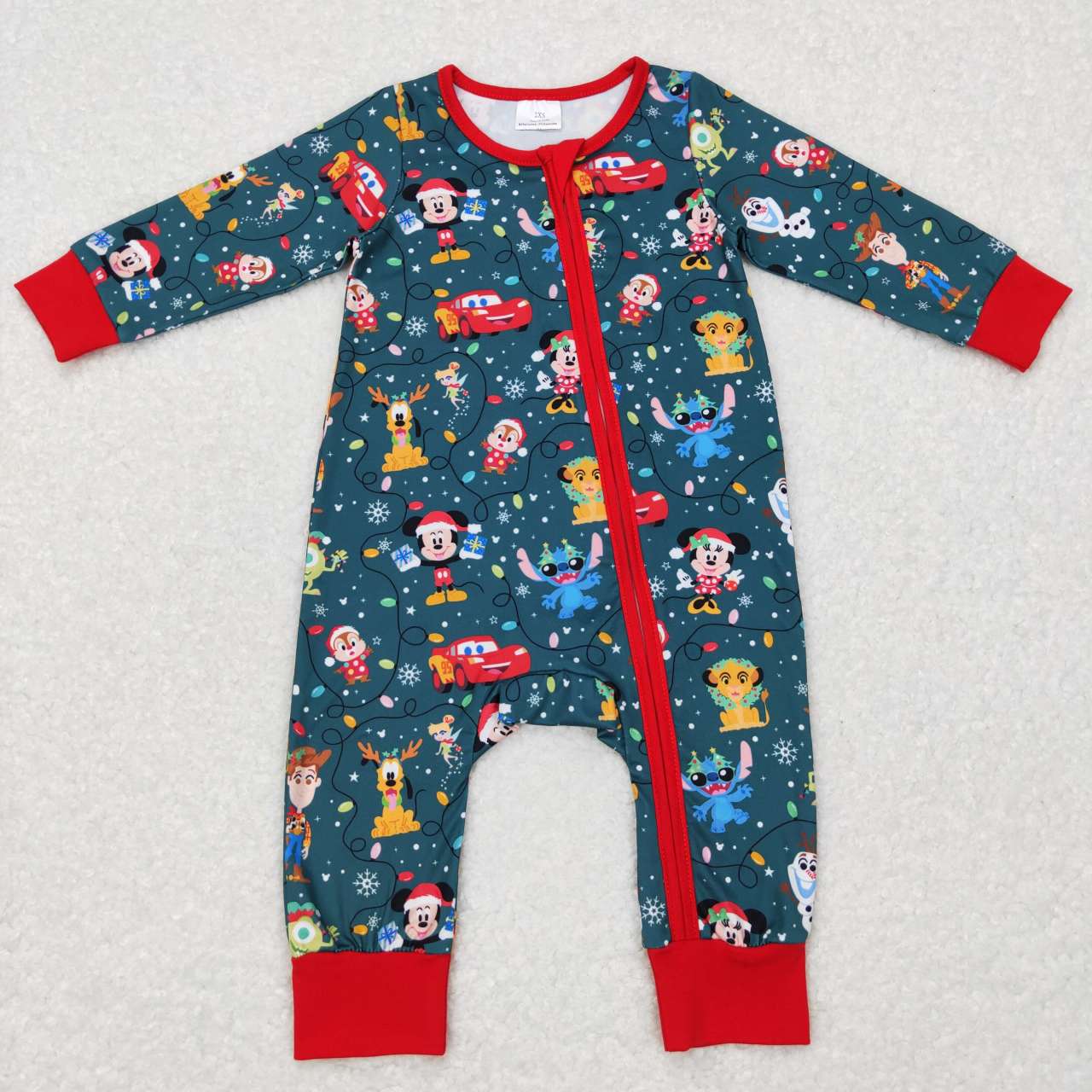 Christmas cartoon zip sleeper