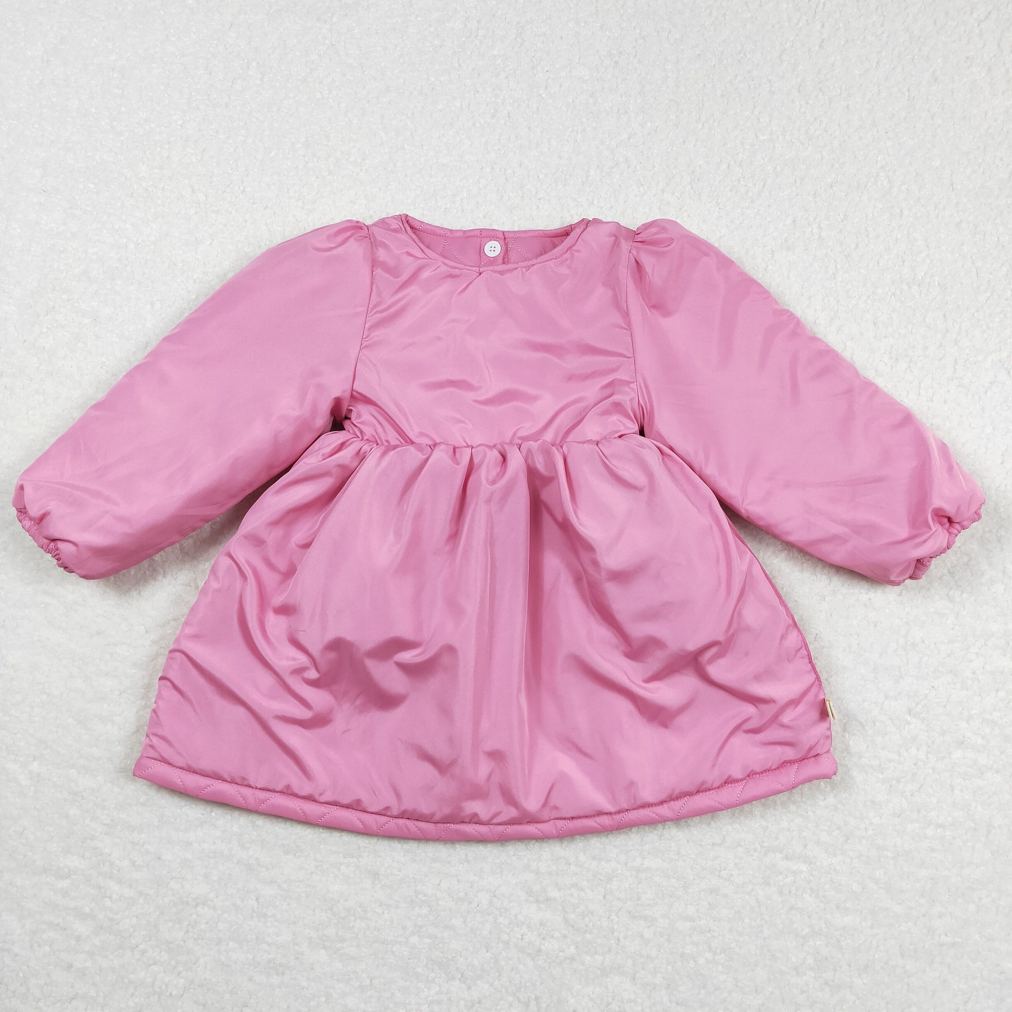 good quality girl pink winter coat
