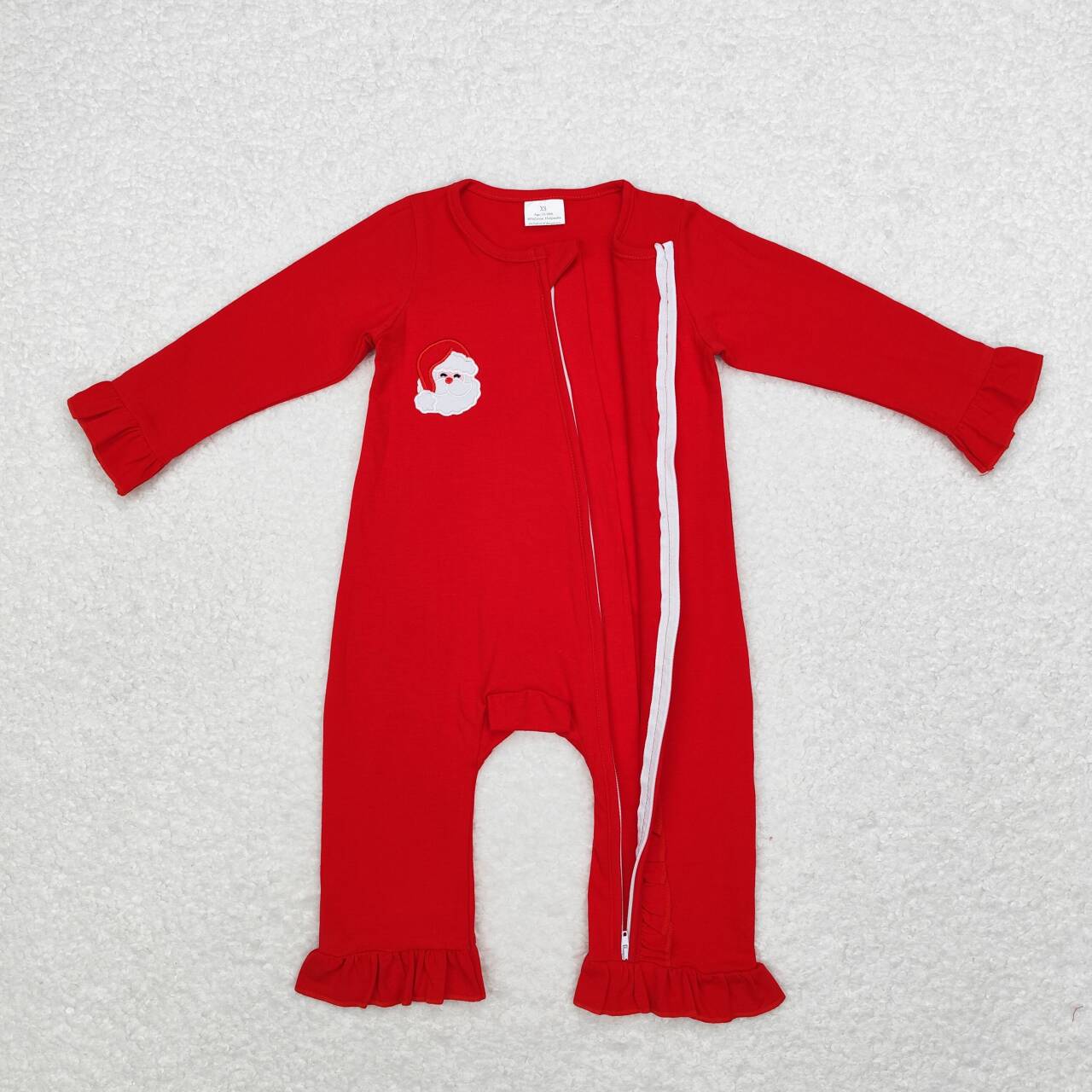 red hohoho santa embroidery sleeper