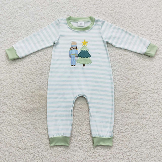 christmas embroidery baby boy romper