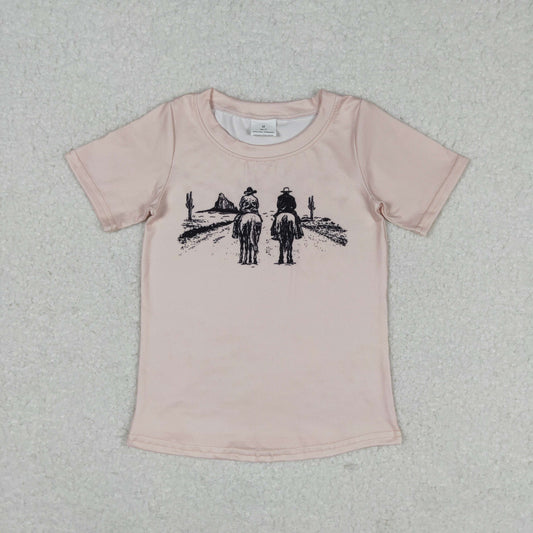 western boy summer tee horse riding