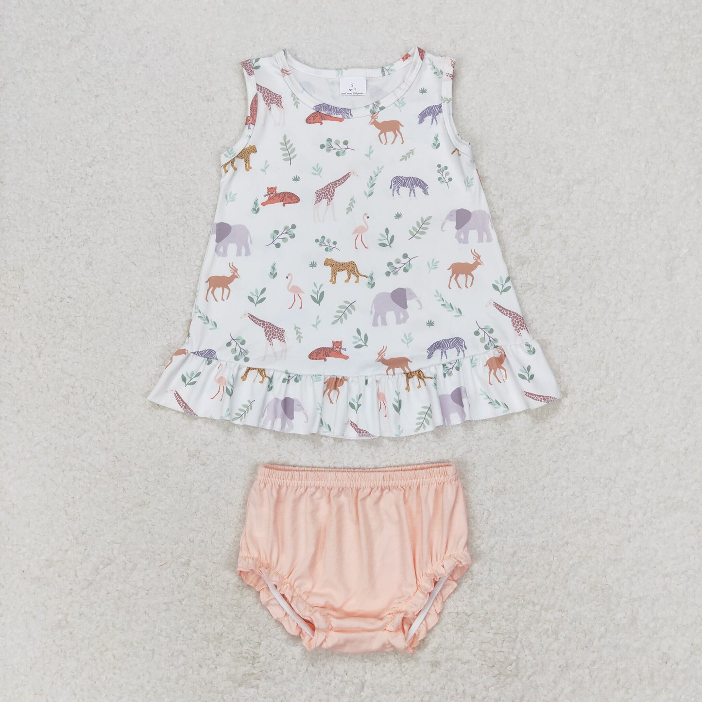 zoo animal bummie set