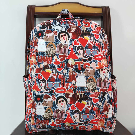 taylor swift print kids backpack