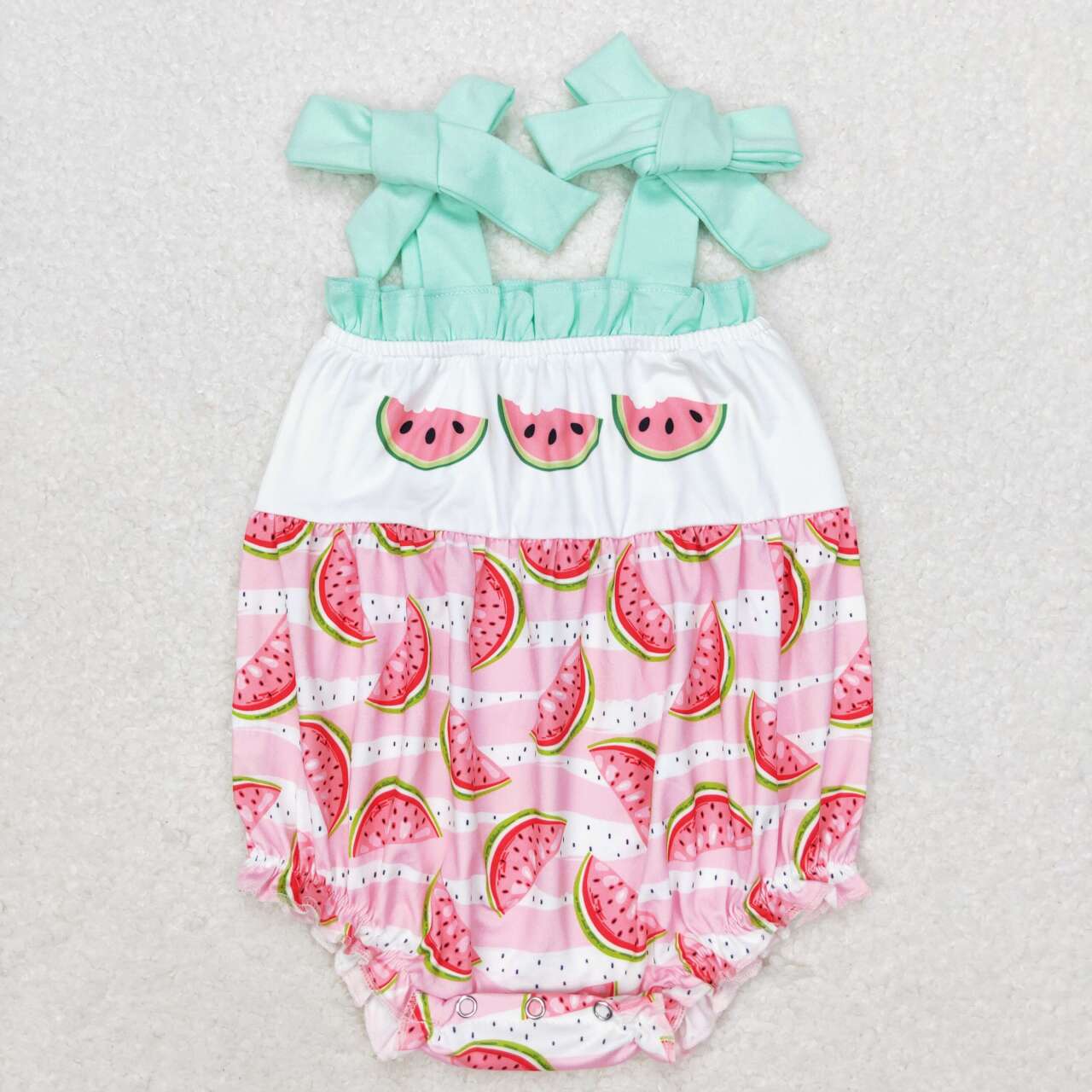 baby girl strap watermelon bubble