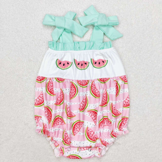 baby girl strap watermelon bubble
