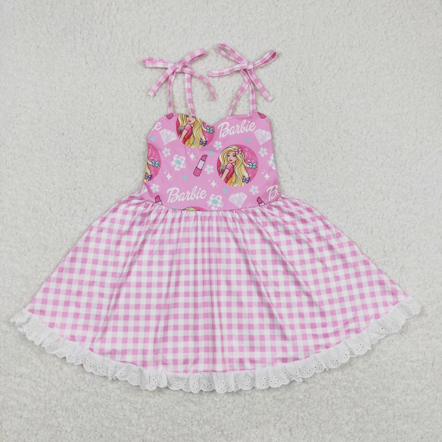 pink suspender dress