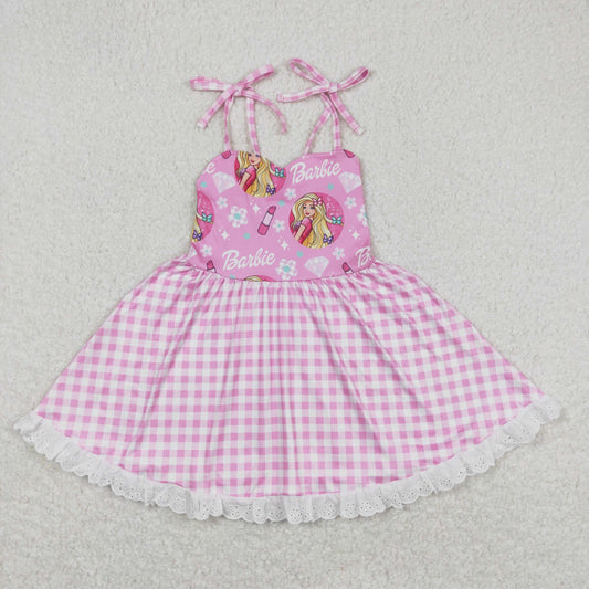pink suspender dress