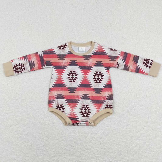 infant baby long sleeve aztec bodysuit
