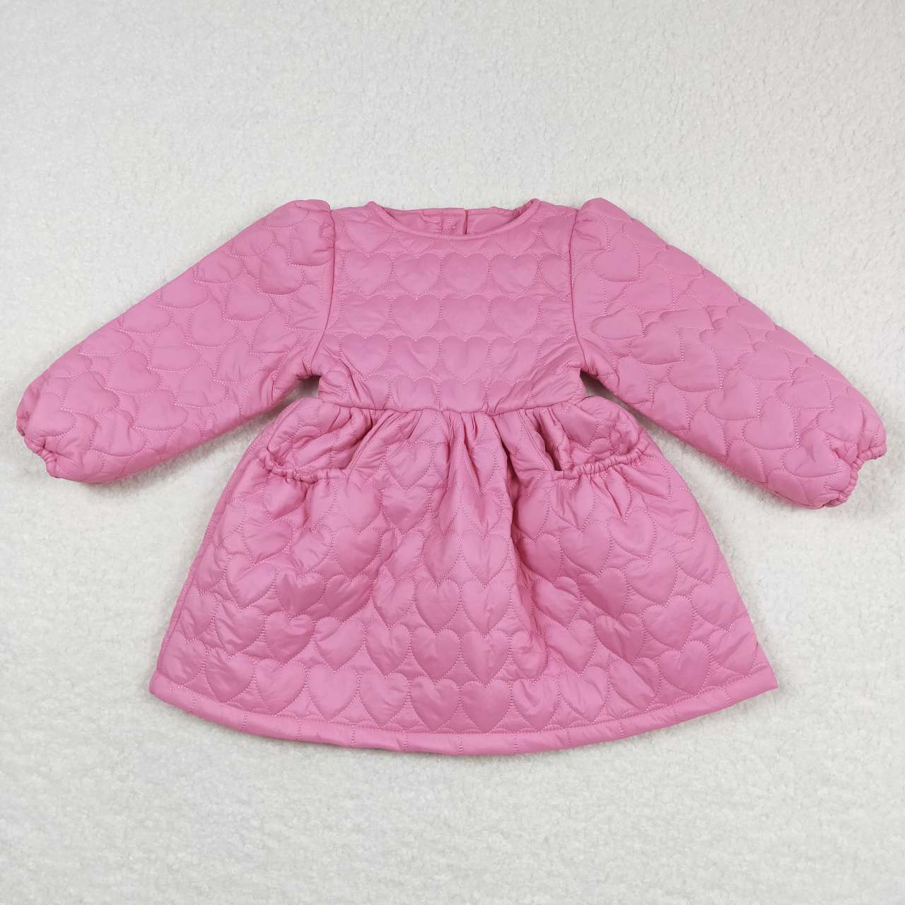 good quality girl pink winter coat