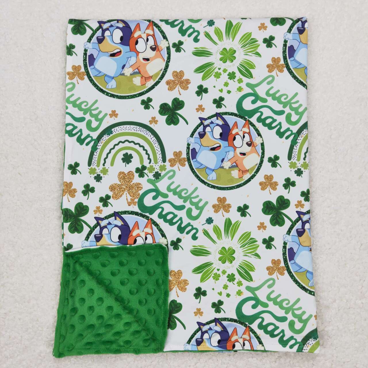 lucky charm blanket for st patrick