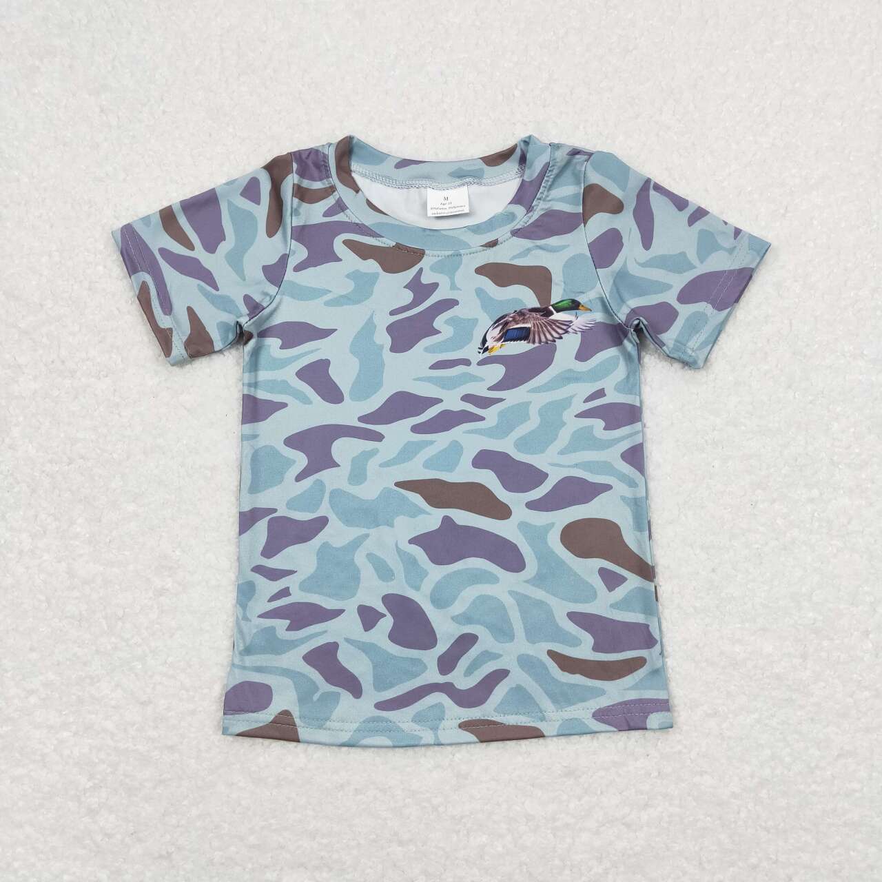 camo t-shirt with duck pattern boys top kids clothing