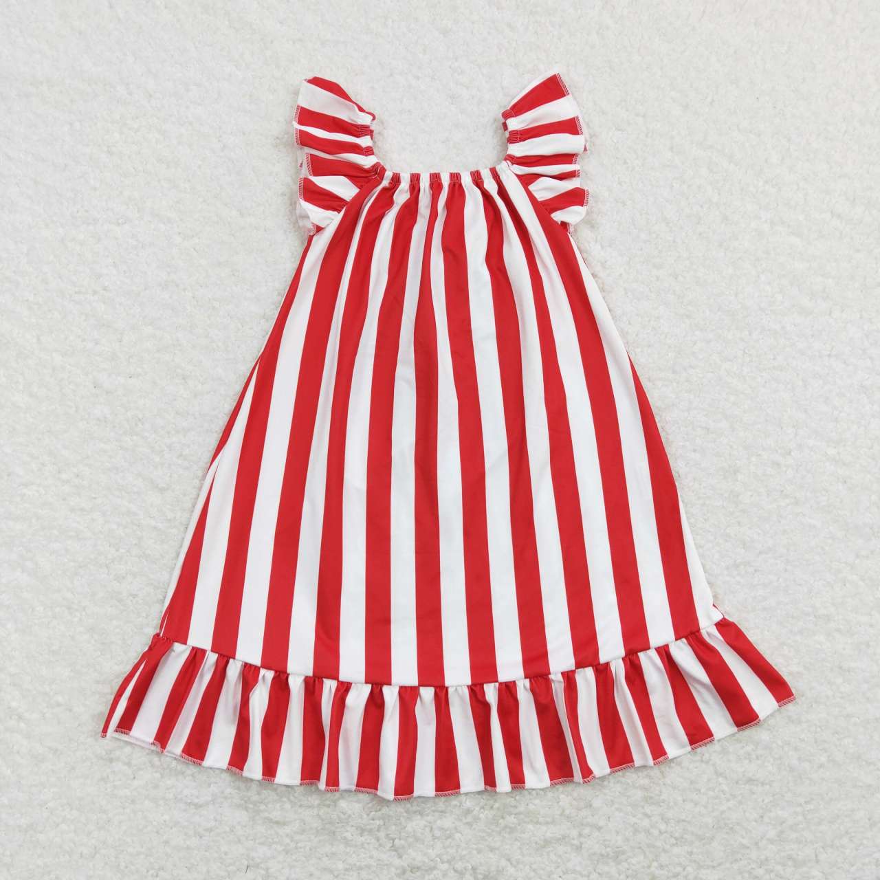 4th of july red stripe dress with bow