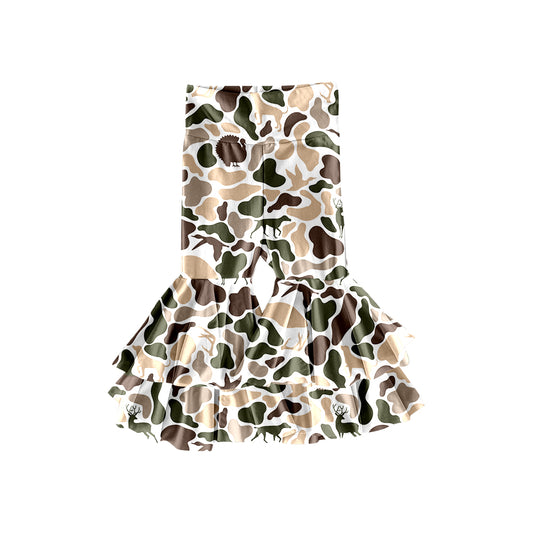 pre order camo bell bottom pants baby girl trousers