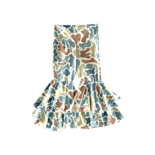 pre order camo bell bottom pants baby girl trousers