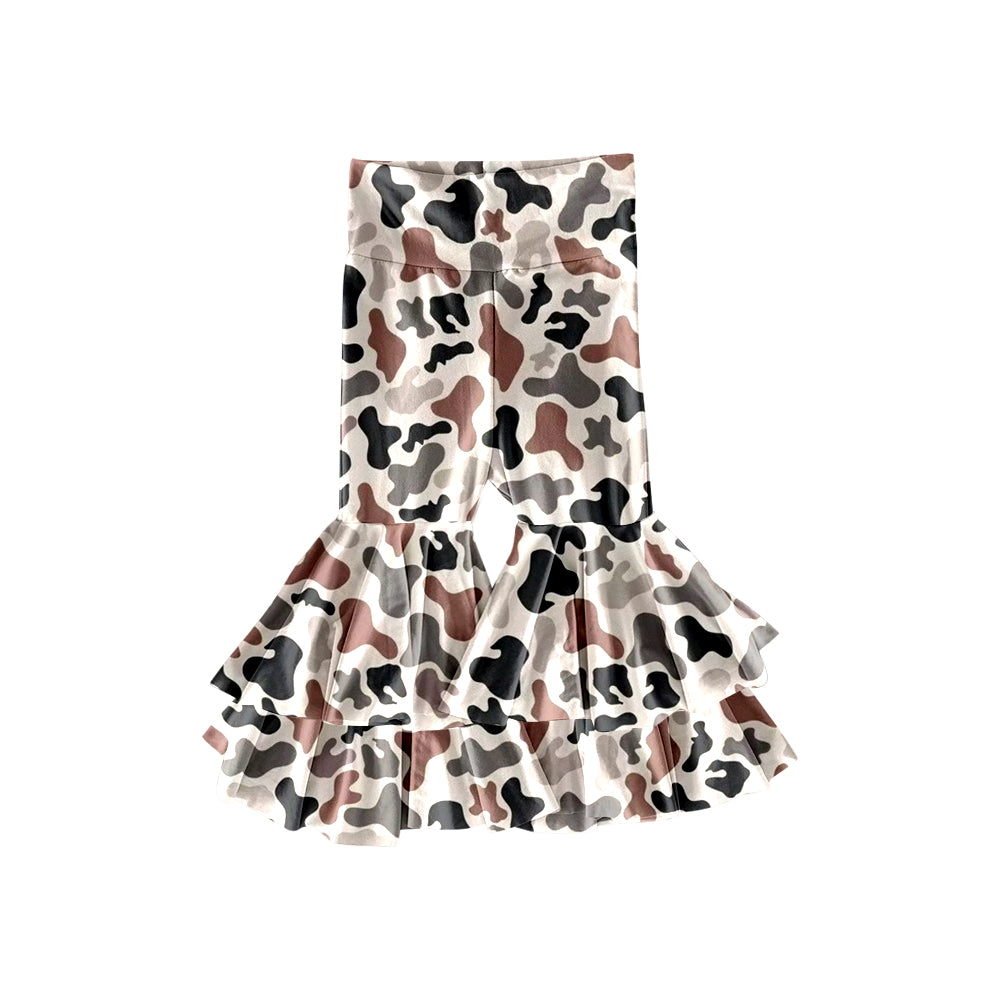 pre order camo bell bottom pants baby girl trousers