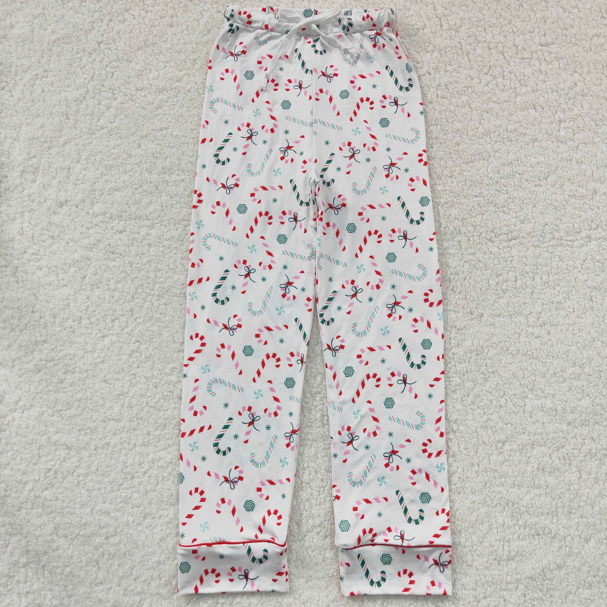 Candy cane adult ladies christmas pants