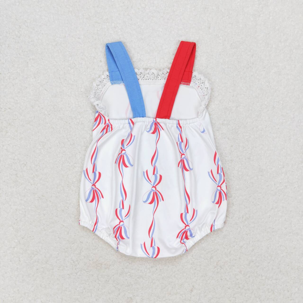 strap red white blue bows bubble