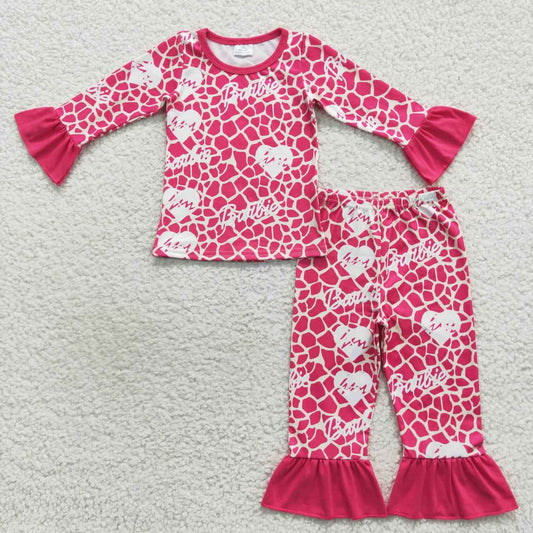 hot pink doll pajama for girl