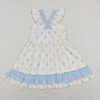 easter egg cross ruffle dress