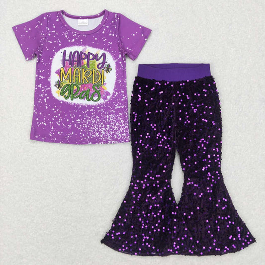 toddler girl madi gras sequins outfit