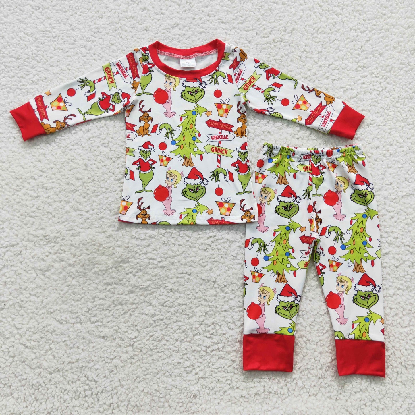 Merry Christmas decoration sibling boys pajama set