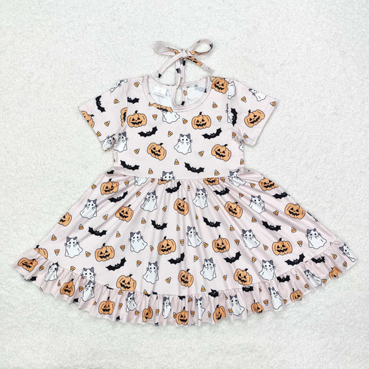 cat boo bat pumpkin halloween dress