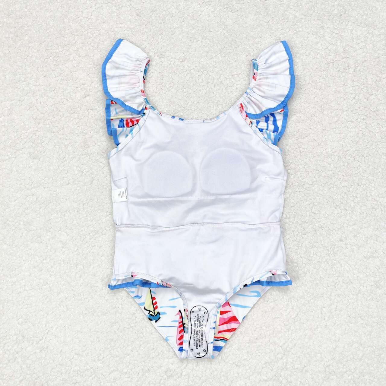 sailboat two piece swimsuit girl swimwear