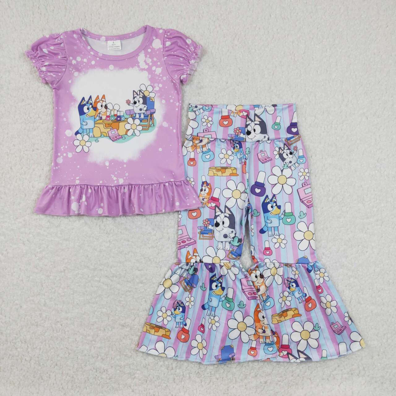 toddler girl clothes cartoon dog bells set