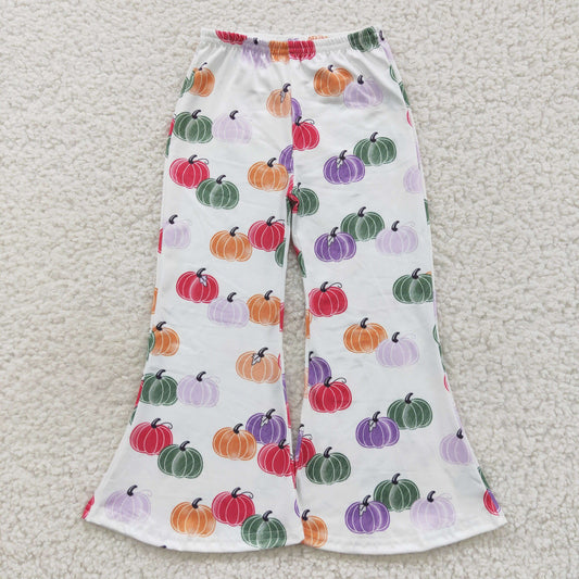 Colorful pumpkin girls belle pants