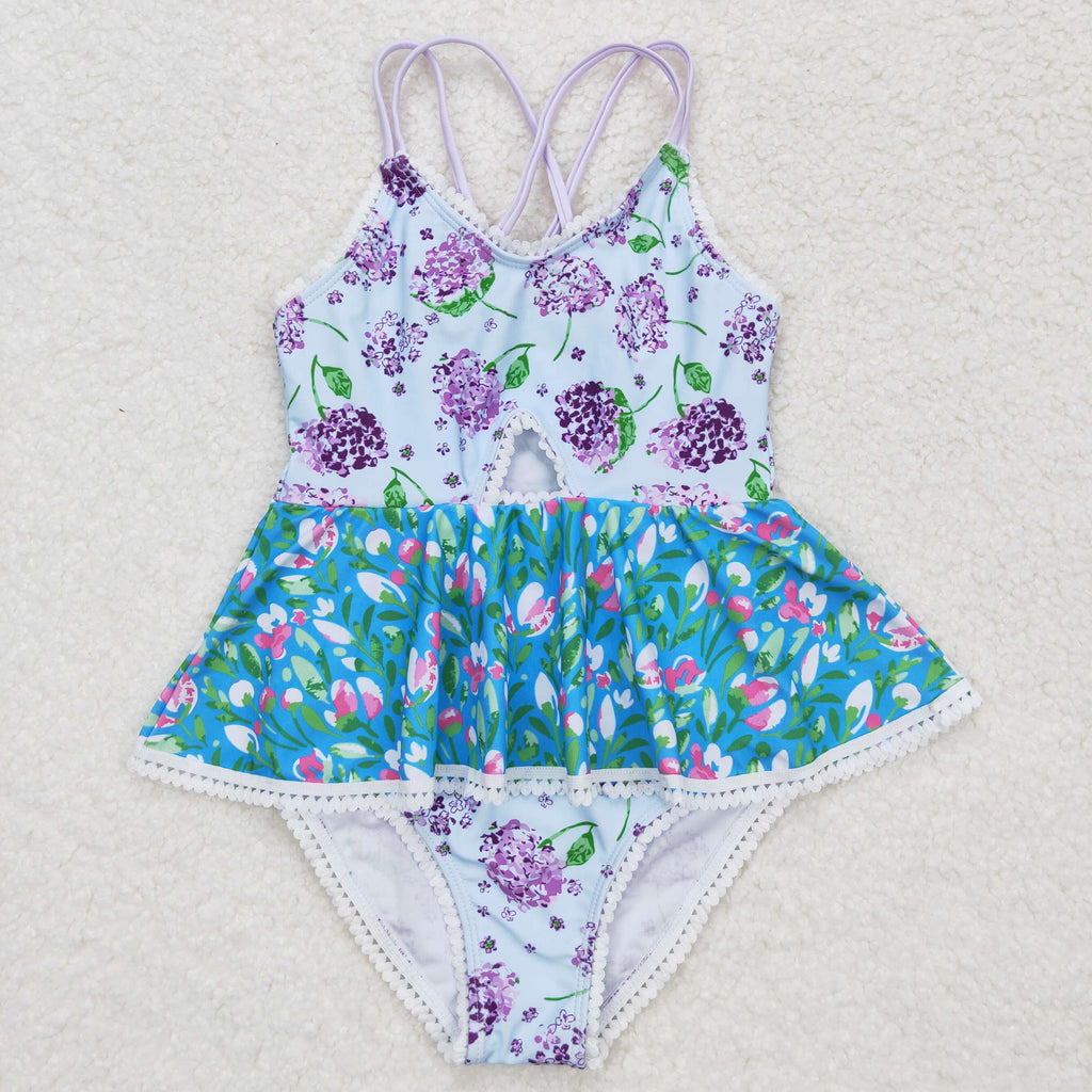 cross back one piece twirl swing swimsuit
