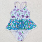 cross back one piece twirl swing swimsuit