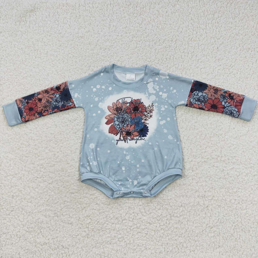 "the lord will stand with you and give u strength" baby romper