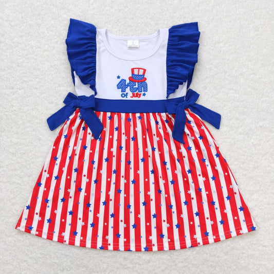 4th of July star bow dress