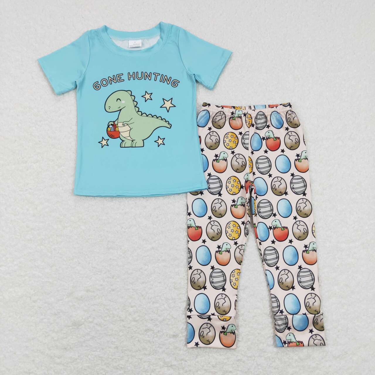 boy easter dinosaur egg pants set outfit