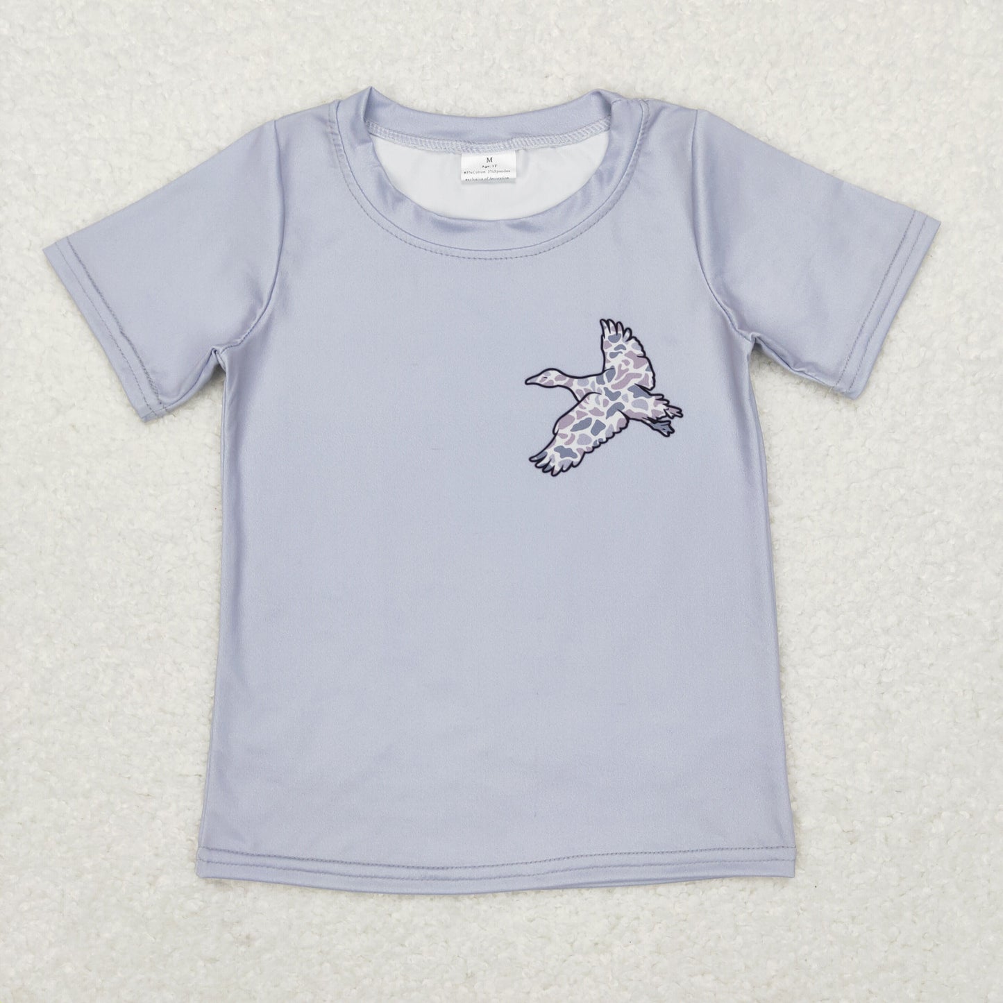 toddler boy camo duck print gray t-shirt