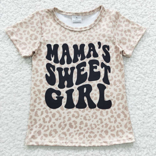 kids clothing mama's little girl leopard tee t-shirt