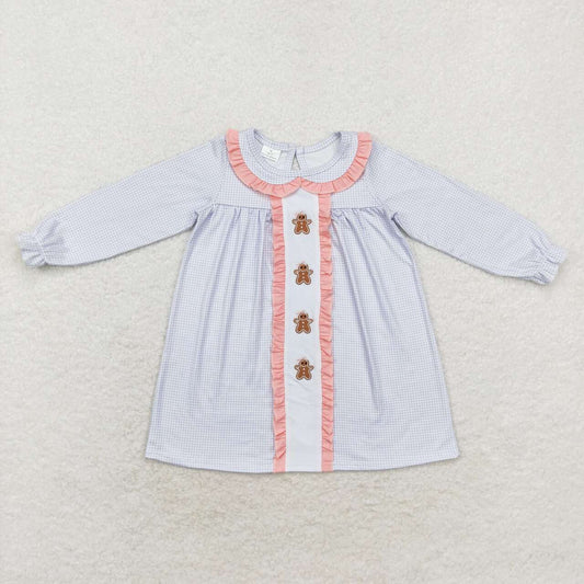 gingerbread embroidery dress toddler girl Christmas clothes