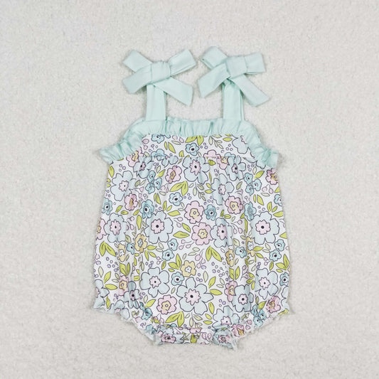 baby girl floral strap bubble