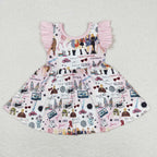 children taylor swift flutter sleeve twirl dress