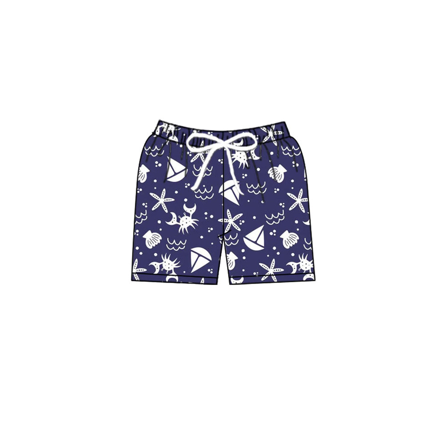 Pre order ocean life trunk boy swimsuit